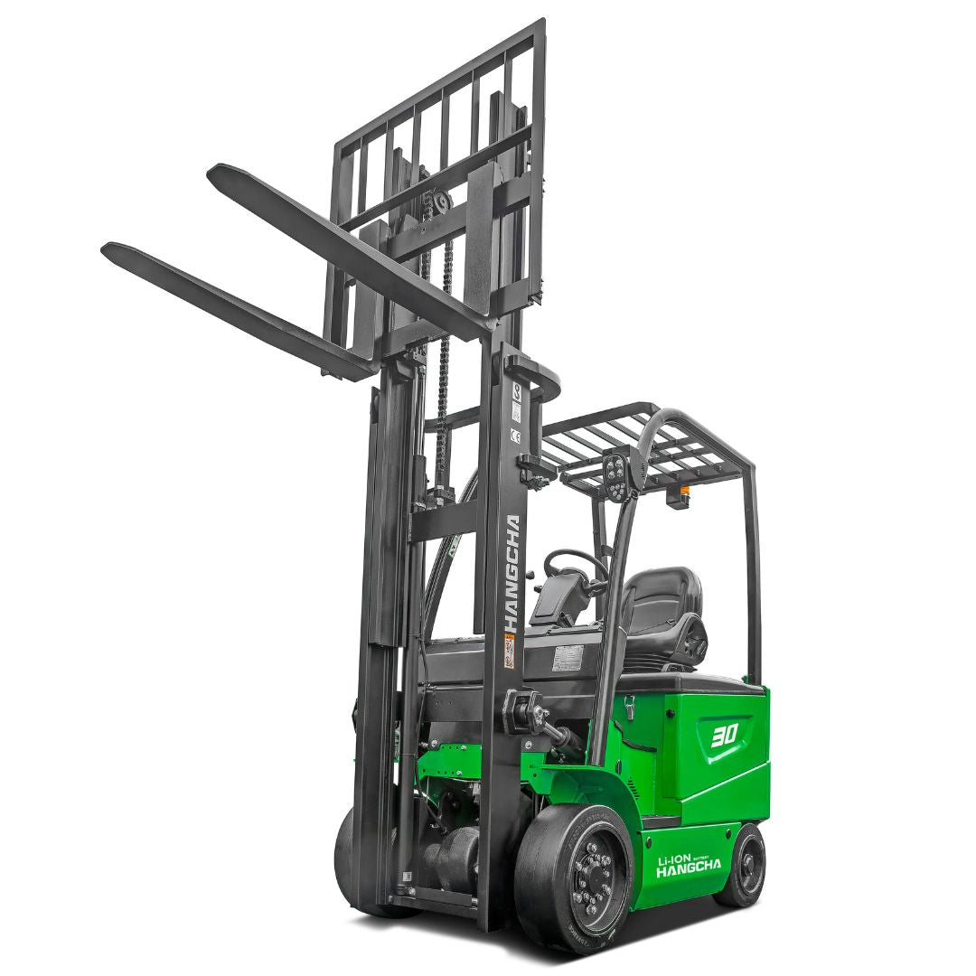 Chariot élévateur à 4 roues à pneus coussinés au Lithium – 4000-6500 lb – Série X.