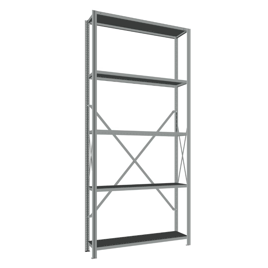 Étagères En Acier Sans Boulons Interlok - 36x18 - 100 h