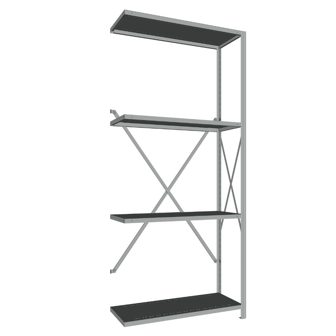 Étagères En Acier Sans Boulons Interlok - 36x18 - 88 h