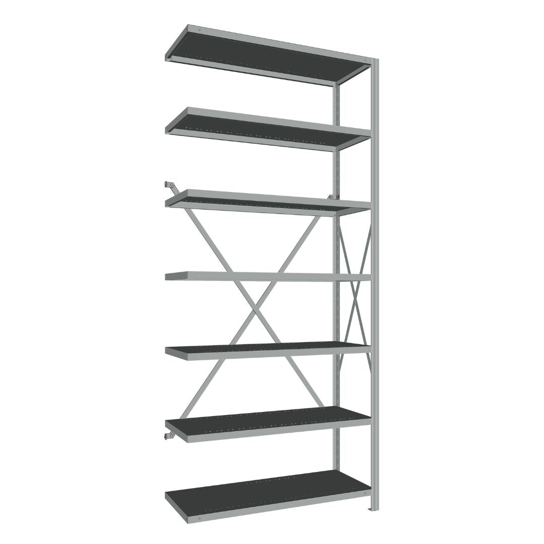 Étagères En Acier Sans Boulons Interlok - 36x18 - 88 h