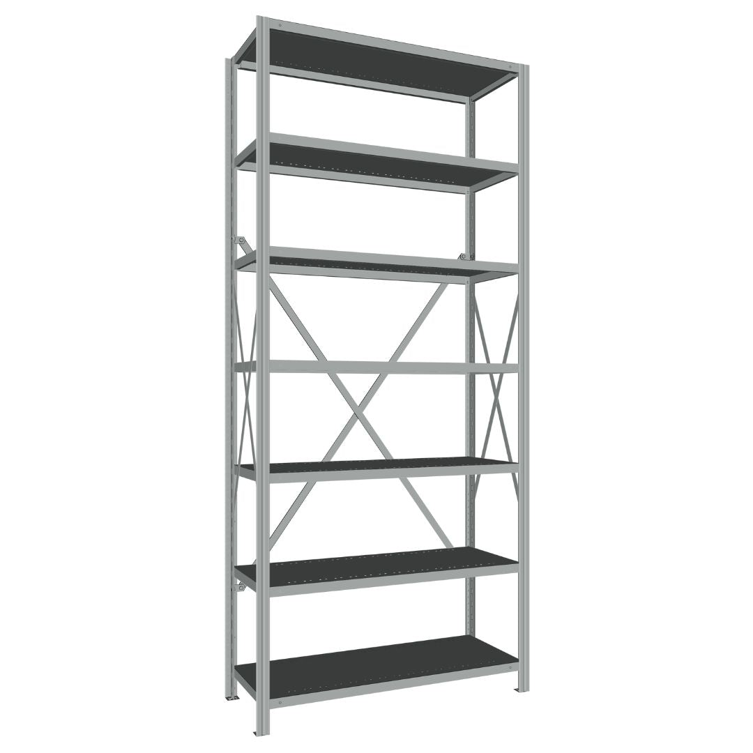 Étagères En Acier Sans Boulons Interlok - 36x18 - 88 h