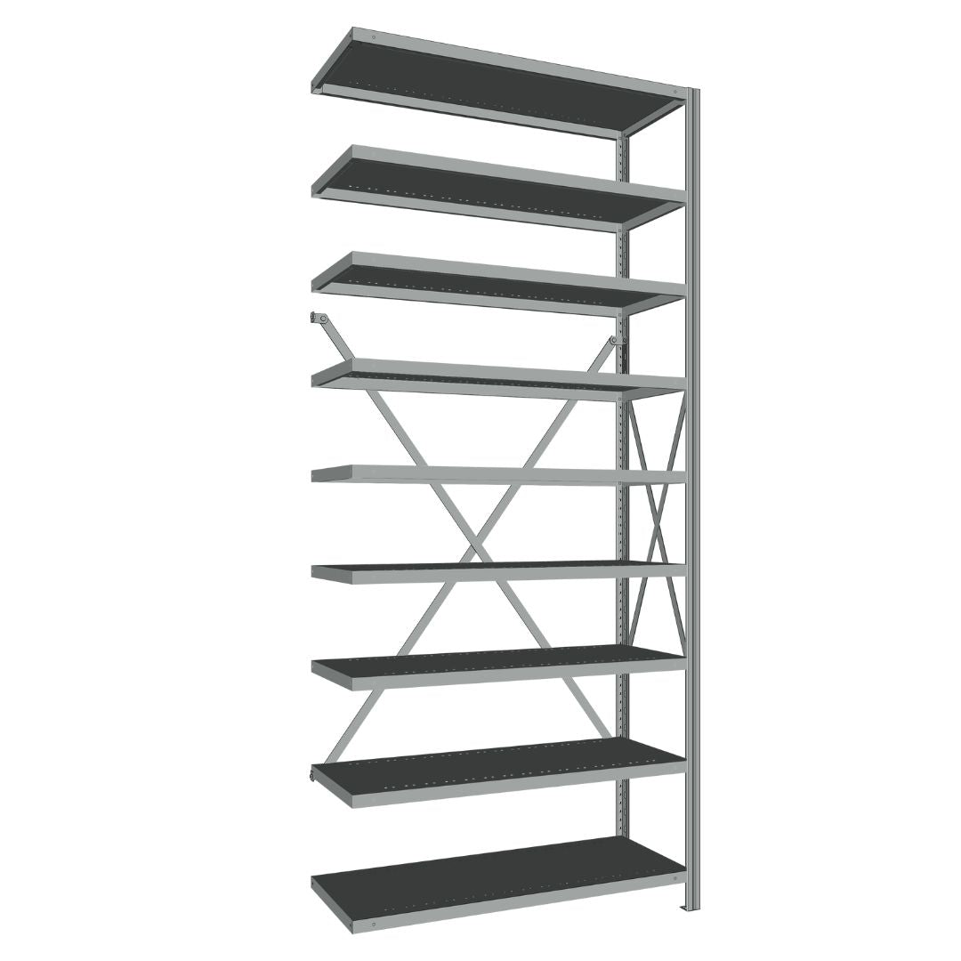 Étagères En Acier Sans Boulons Interlok - 36x18 - 88 h