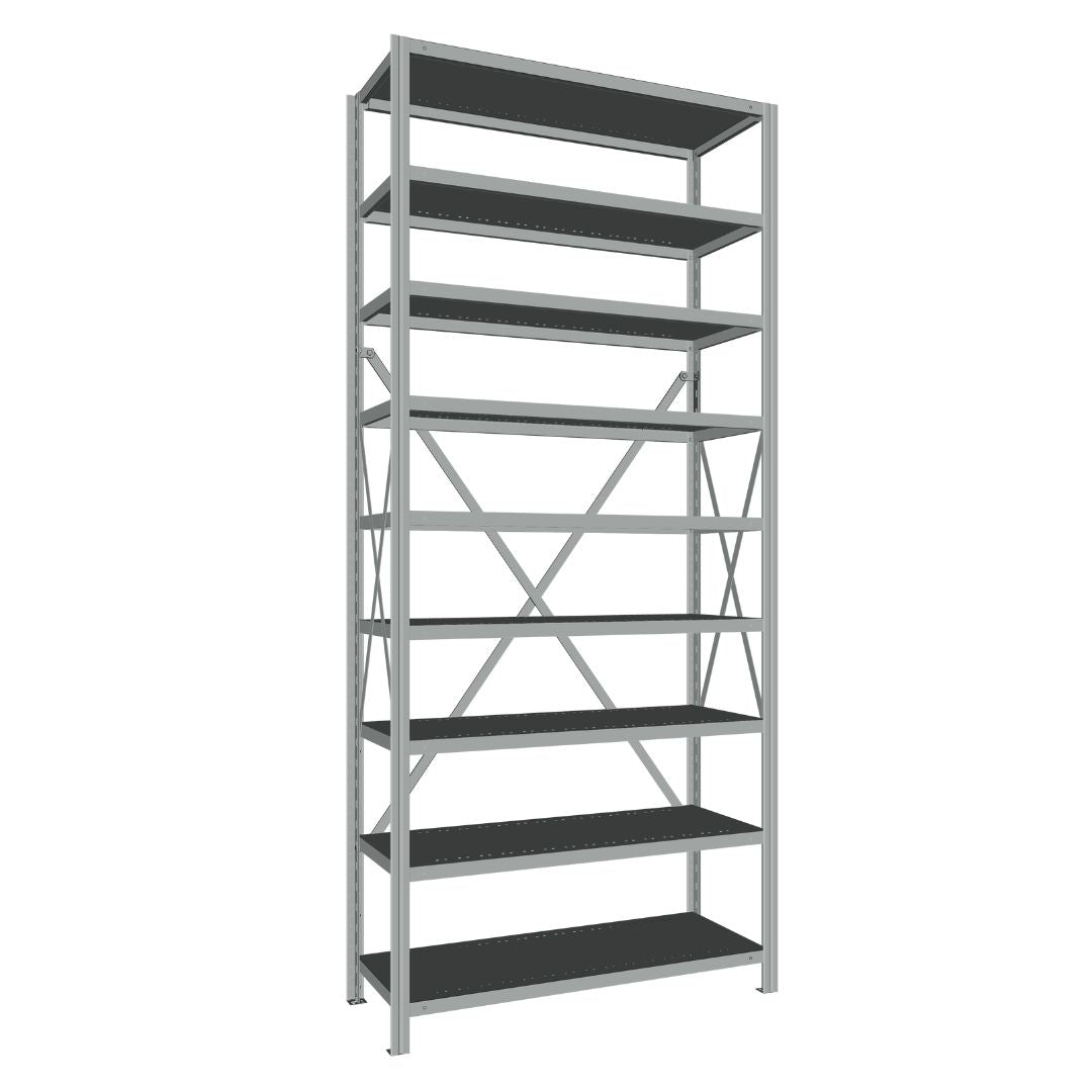 Étagères En Acier Sans Boulons Interlok - 36x18 - 88 h