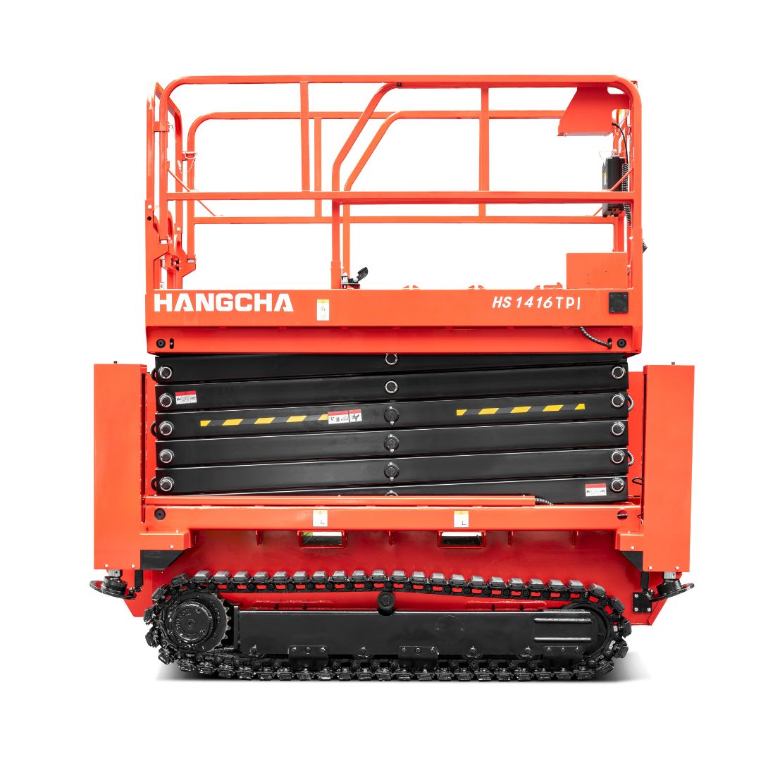 Nacelle élévatrice à ciseaux électrique sur chenilles – Série HS.