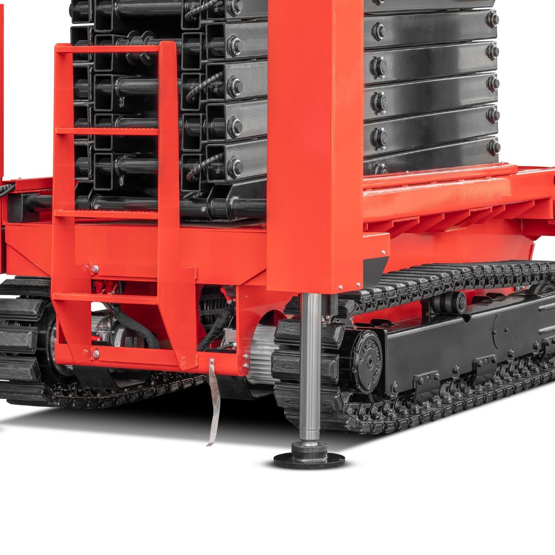 Nacelle élévatrice à ciseaux électrique sur chenilles – Série HS.