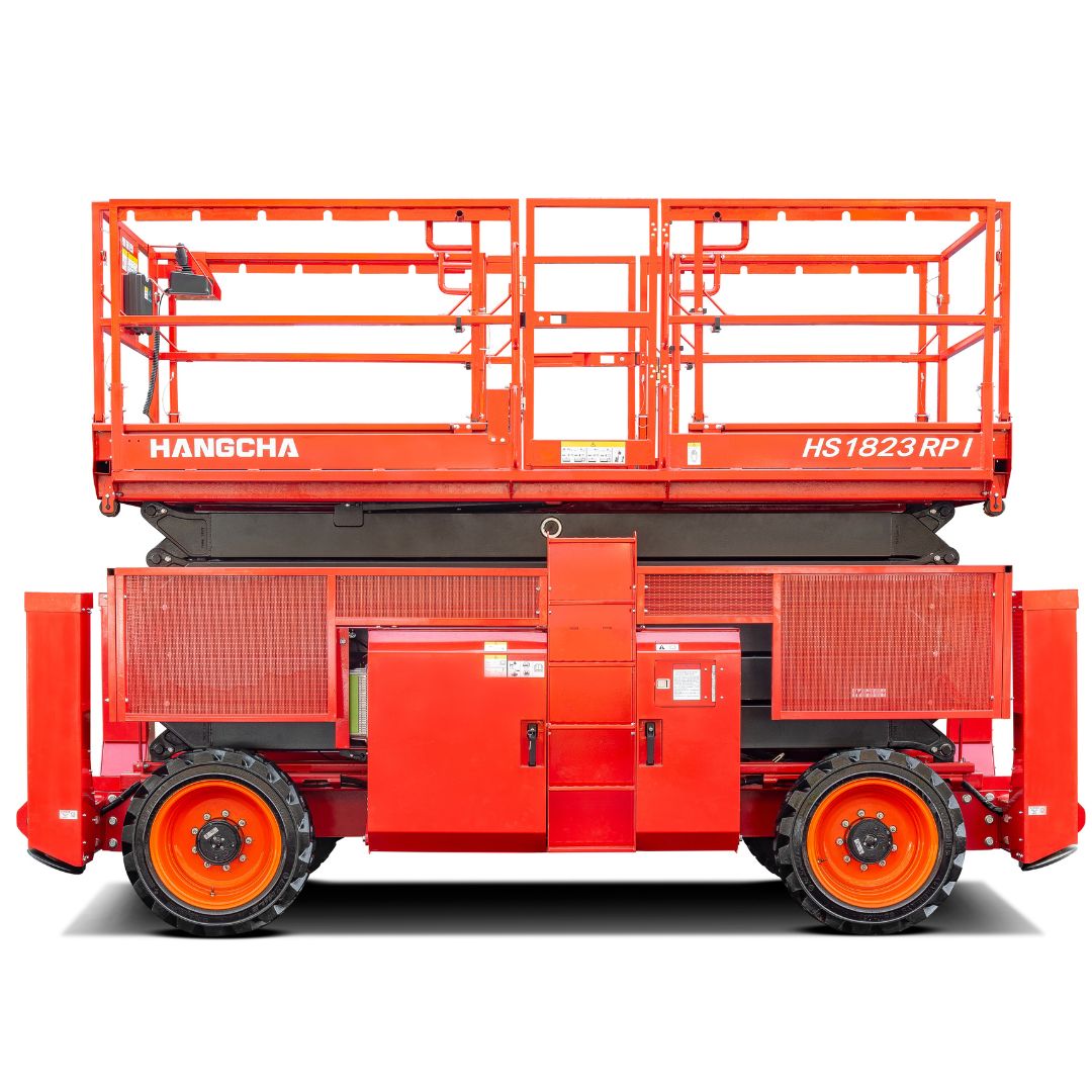 All-terrain scissor lift.