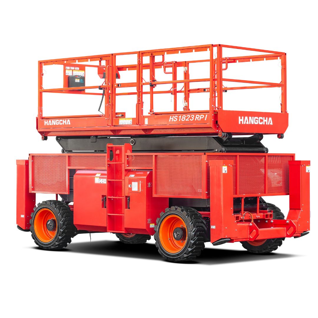 All-terrain scissor lift.