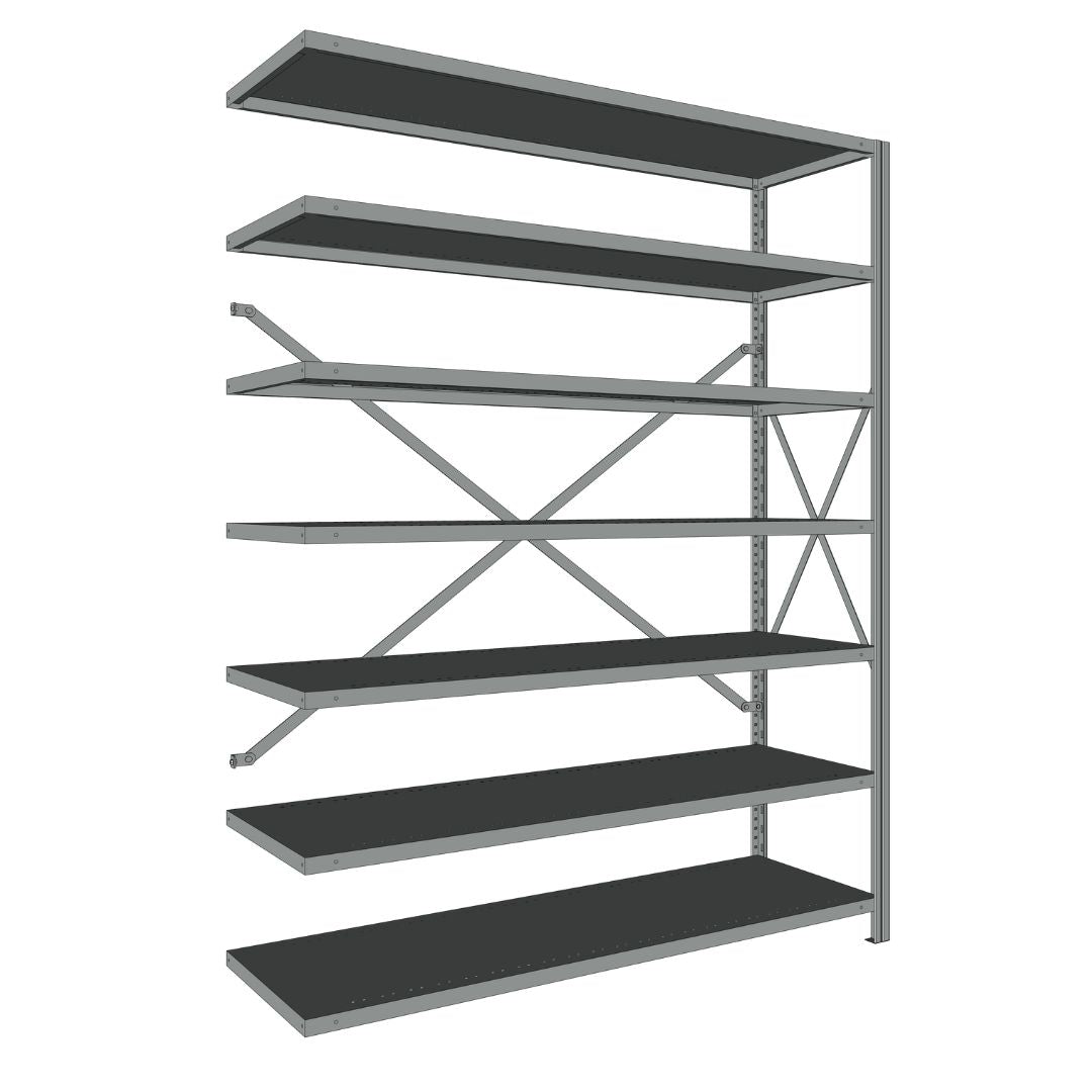 Étagères En Acier Sans Boulons Interlok - 48x24 - 76 h