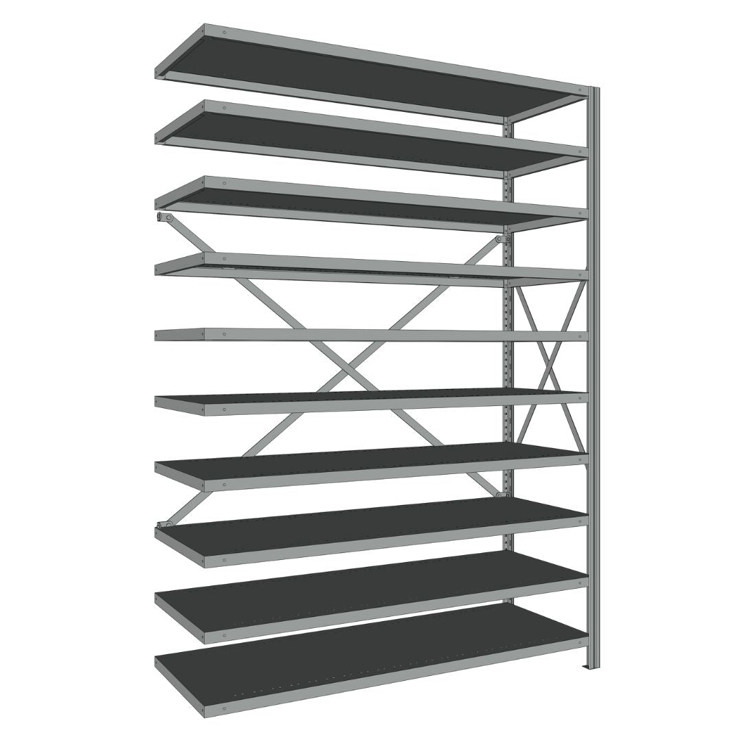 Étagères En Acier Sans Boulons Interlok - 48x24 - 76 h