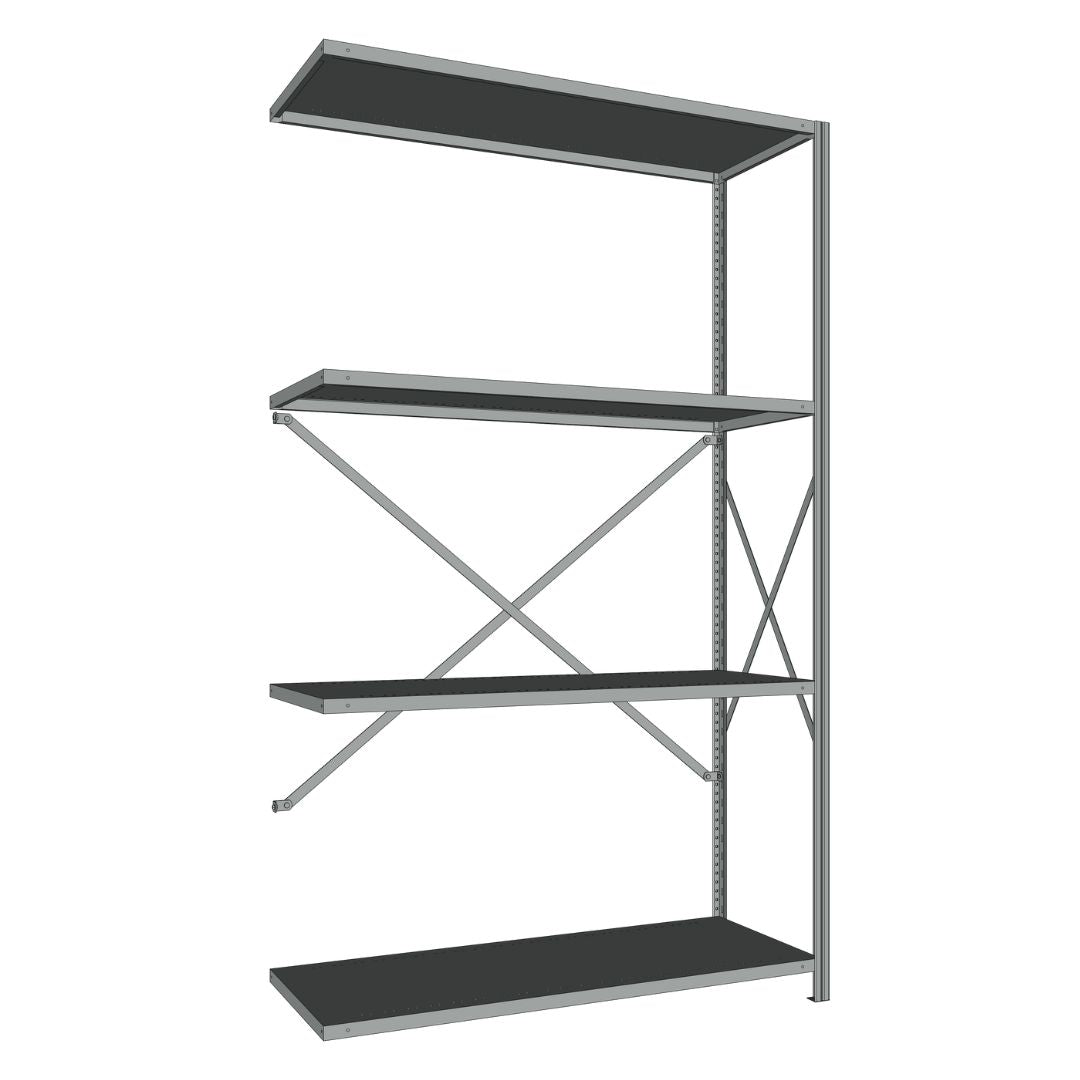 Étagères En Acier Sans Boulons Interlok - 48x24 - 88 h