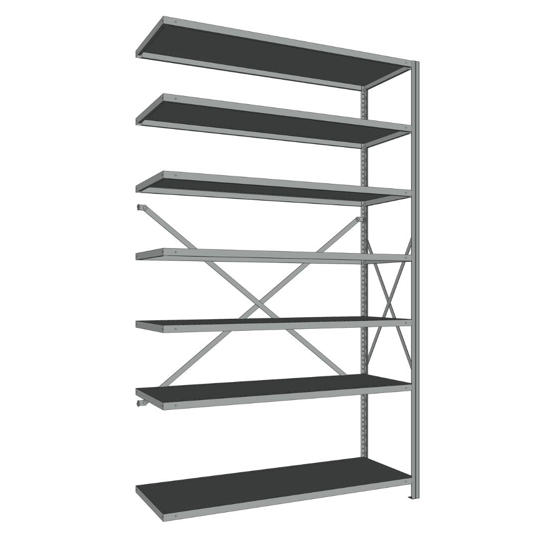 Étagères En Acier Sans Boulons Interlok - 48x24 - 88 h