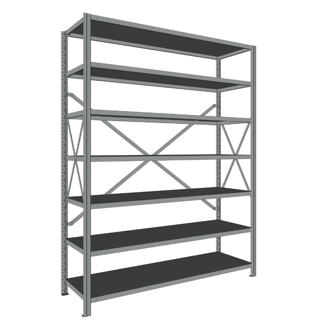 Étagères En Acier Sans Boulons Interlok - 48x24 - 76 h