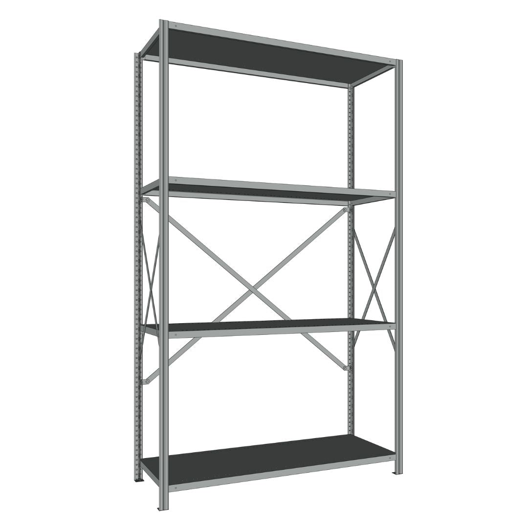 Étagères En Acier Sans Boulons Interlok - 48x24 - 88 h