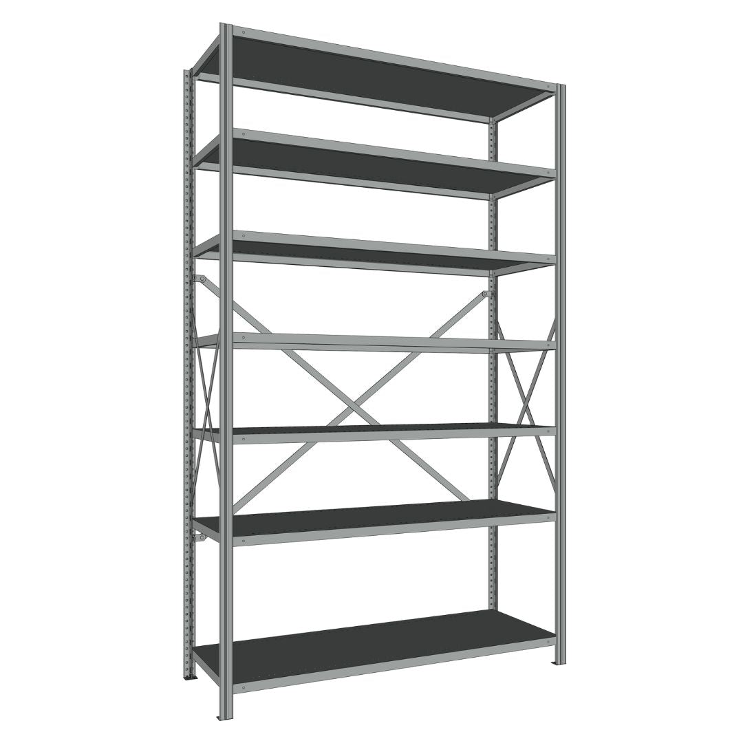 Étagères En Acier Sans Boulons Interlok - 48x24 - 88 h