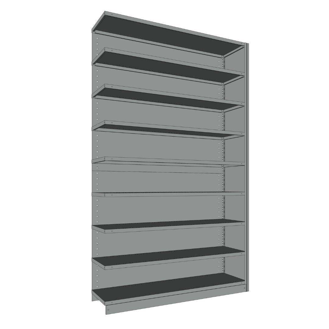Étagères En Acier Sans Boulons Interlok - 48x24 - 100 h