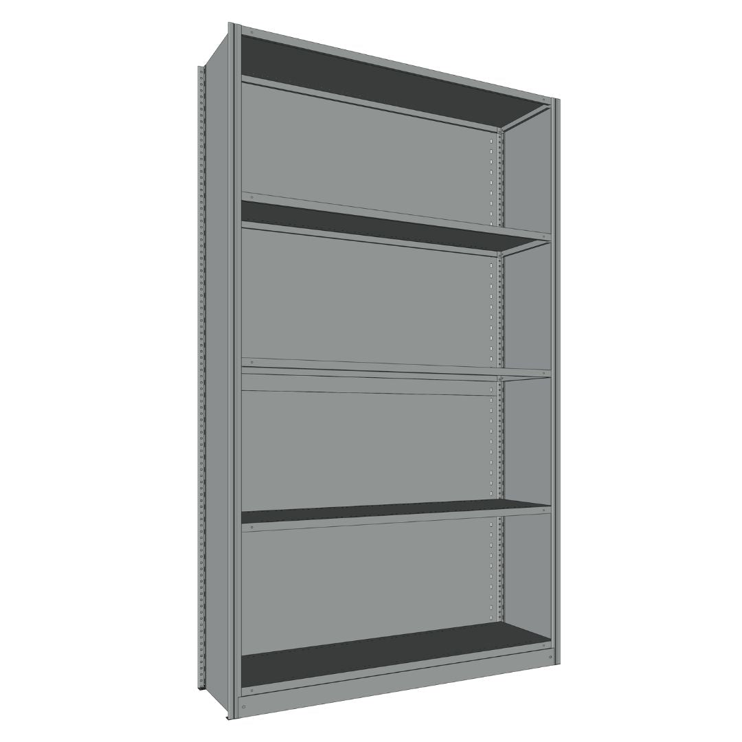 Étagères En Acier Sans Boulons Interlok - 48x24 - 100 h
