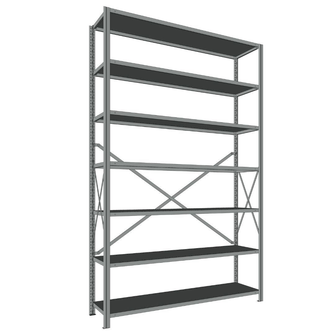Étagères En Acier Sans Boulons Interlok - 48x24 - 100 h