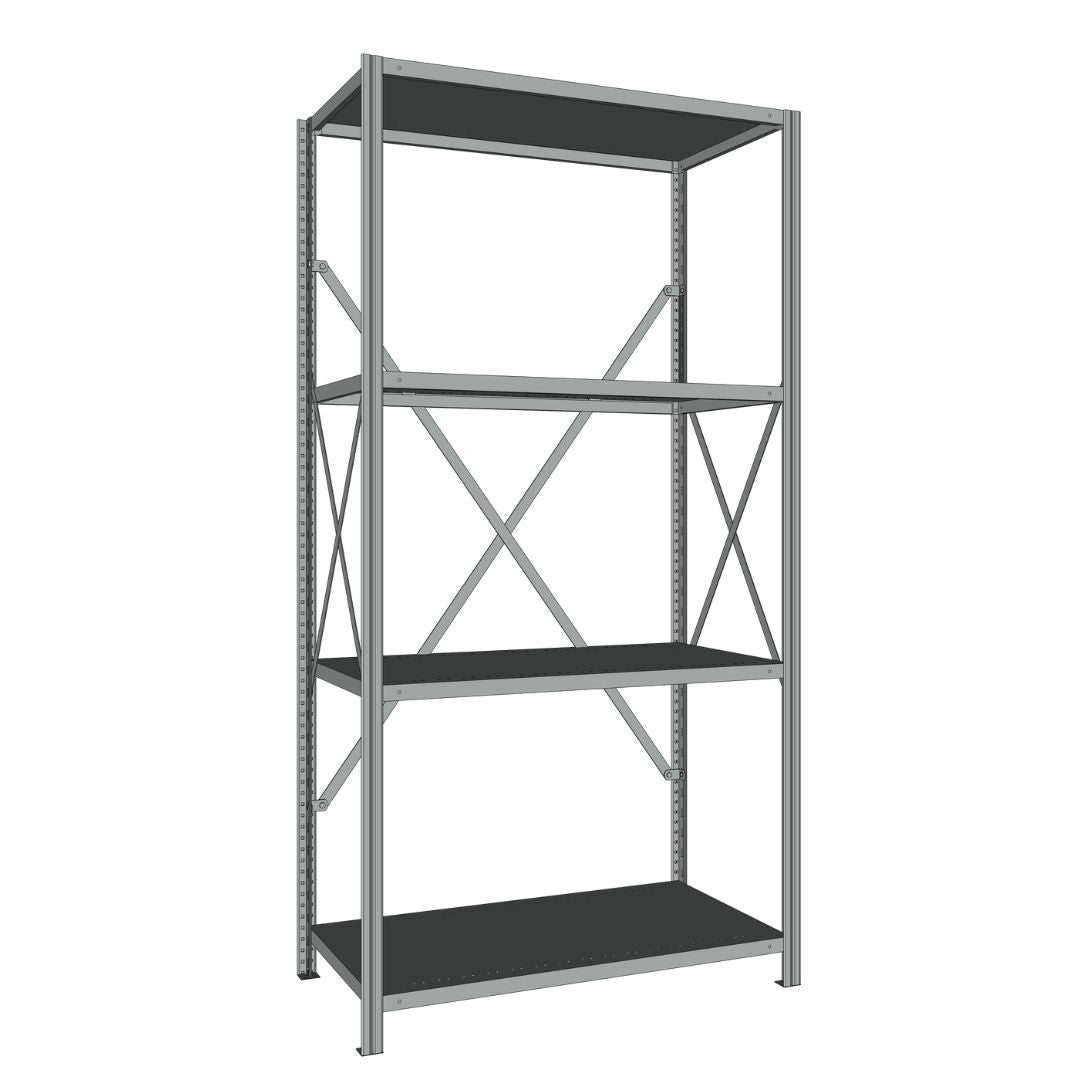 Étagères En Acier Sans Boulons Interlok - 36x24 - 76 h