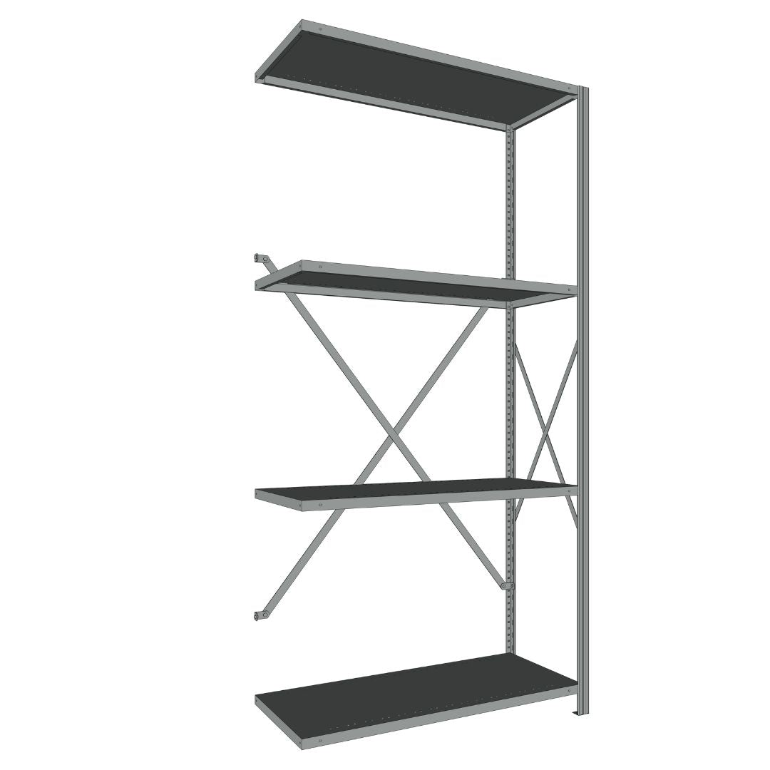 Étagères En Acier Sans Boulons Interlok - 36x24 - 88 h