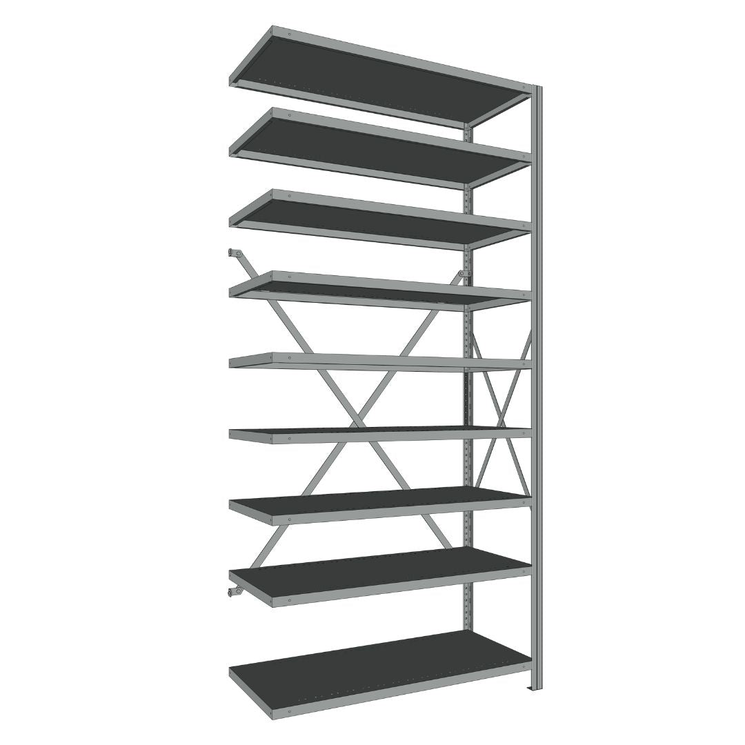 Étagères En Acier Sans Boulons Interlok - 36x24 - 88 h