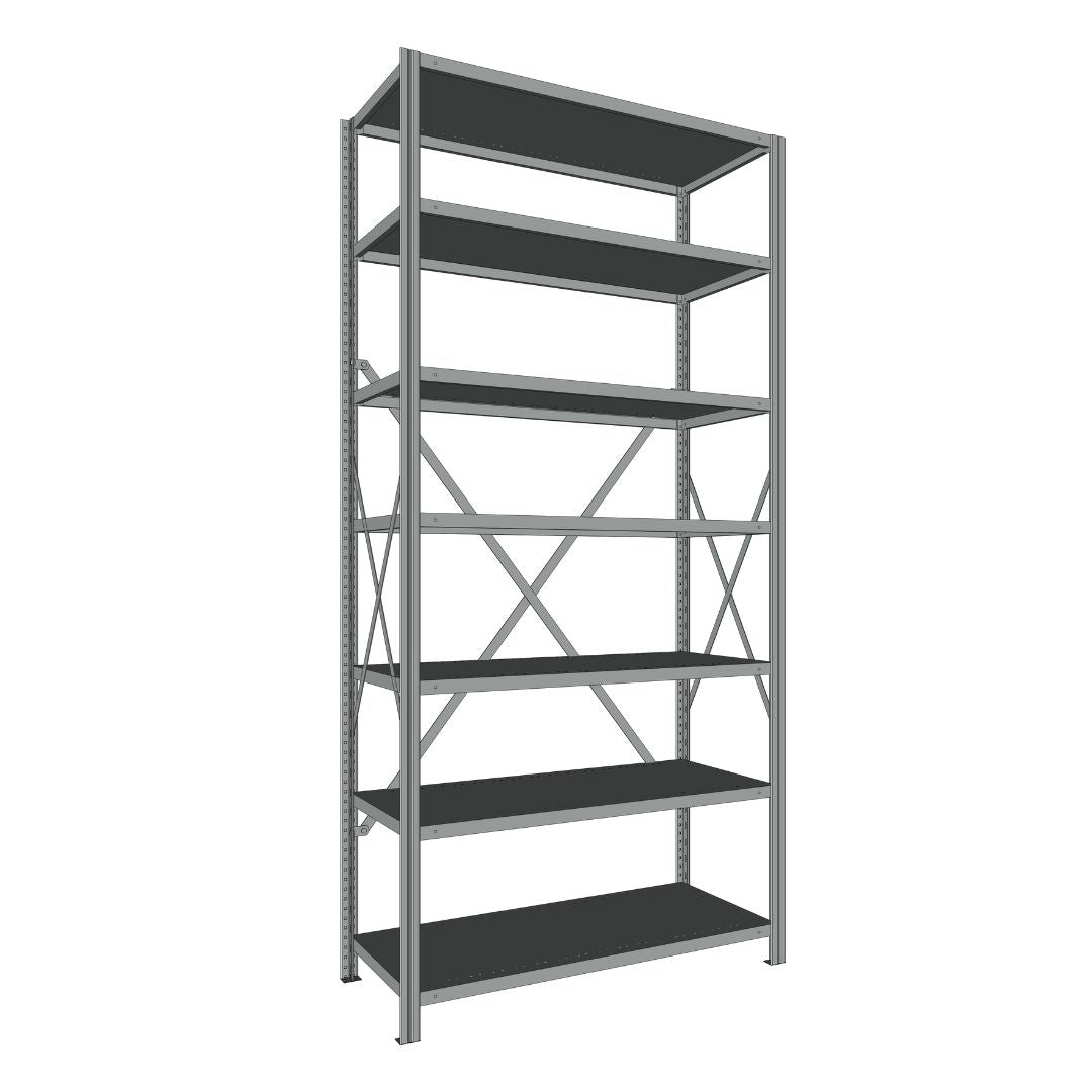 Étagères En Acier Sans Boulons Interlok - 36x24 - 88 h
