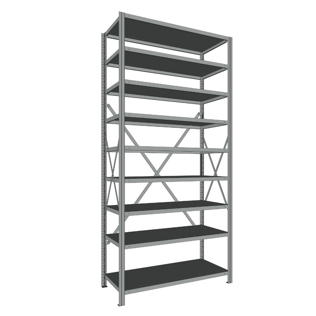 Étagères En Acier Sans Boulons Interlok - 36x24 - 88 h