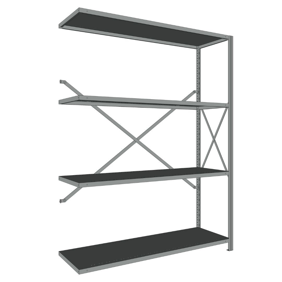 Étagères En Acier Sans Boulons Interlok - 48x24 - 76 h
